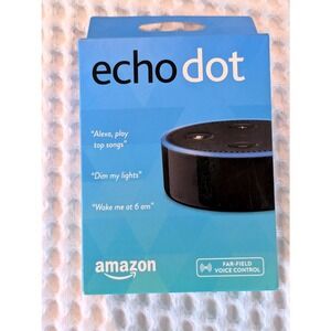 Amazon Echo Dot 2nd Gen Alexa Smart Speaker Black New Sealed In Box